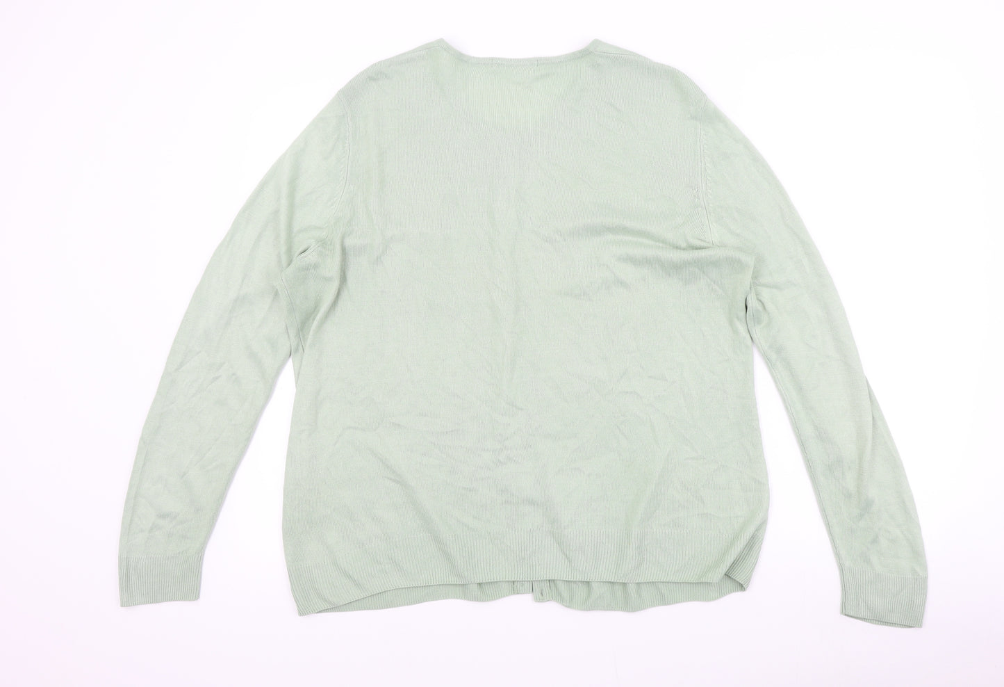 Marks and Spencer Womens Green   Cardigan Jumper Size 18
