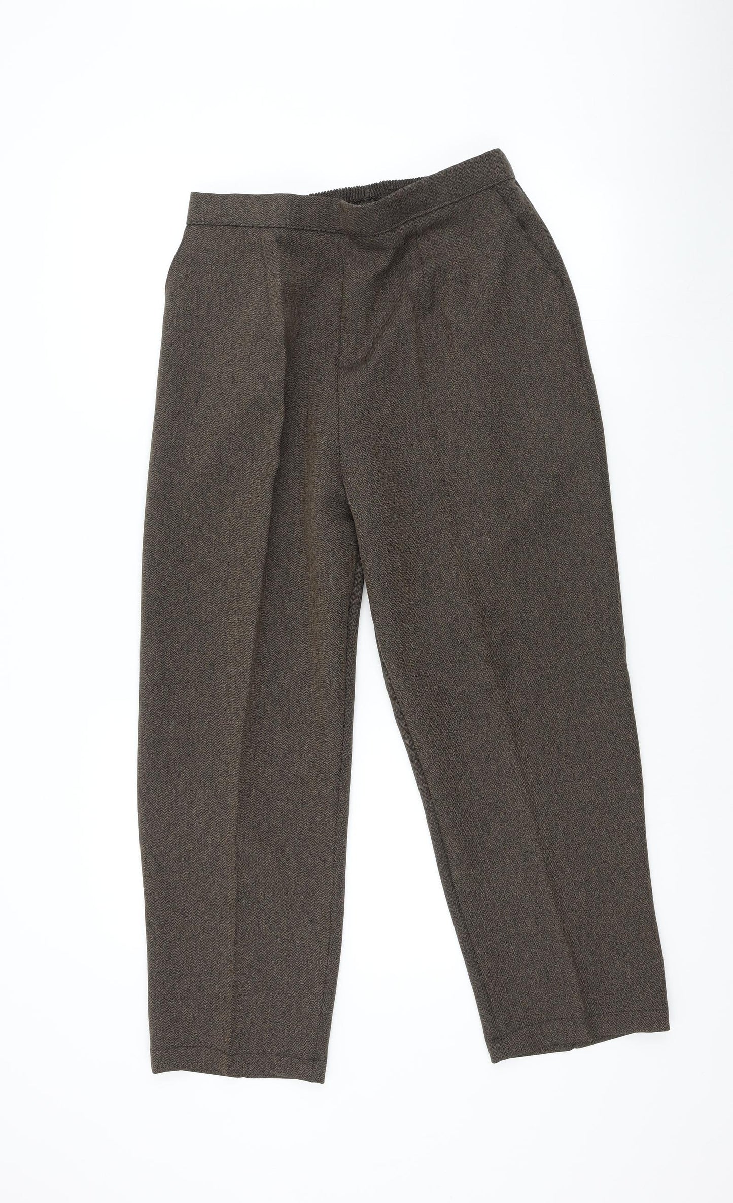 Preworn Womens Brown   Sweatpants Trousers Size 16 L26 in