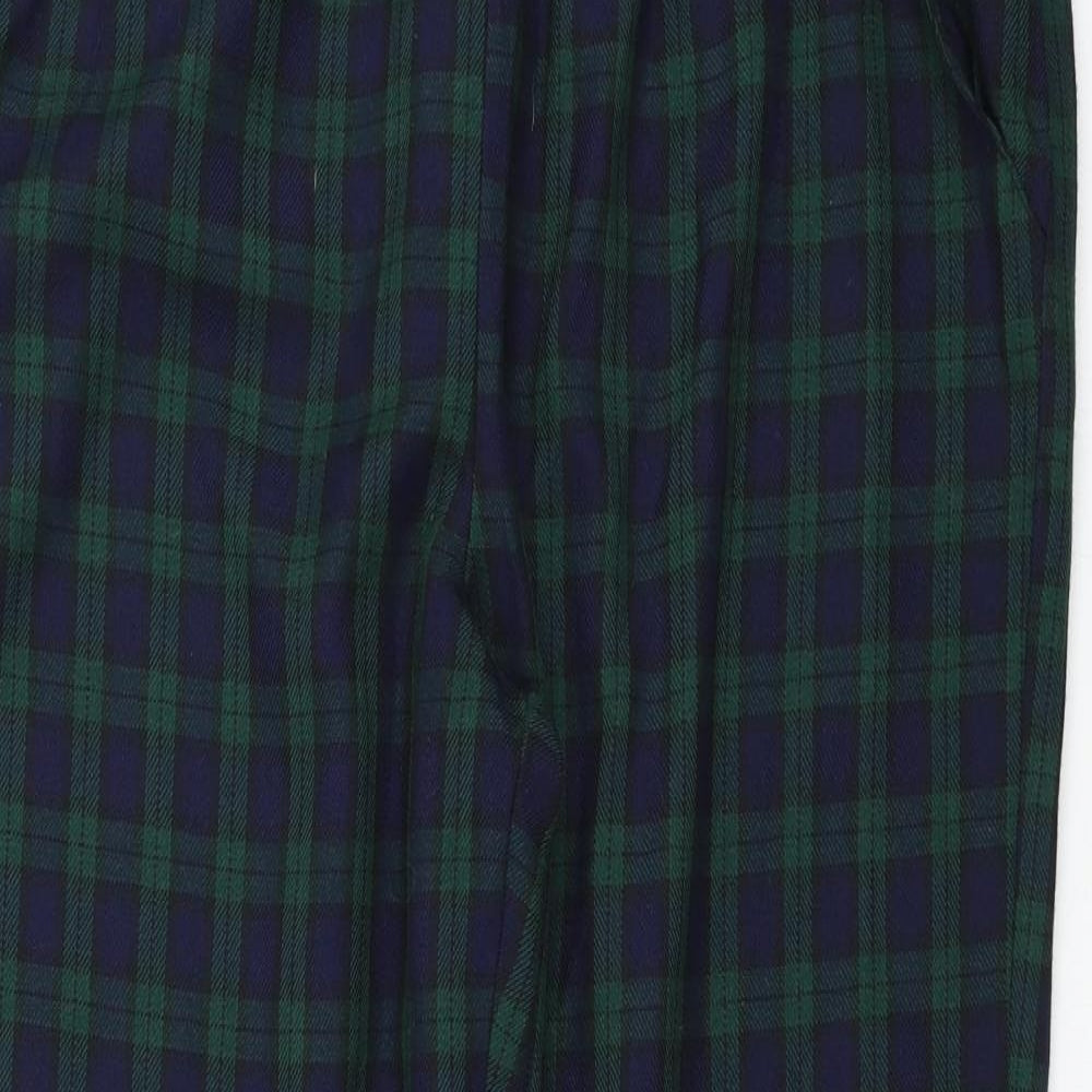 Boohoo Womens Multicoloured Check  Sweatpants Trousers Size 12 L27 in