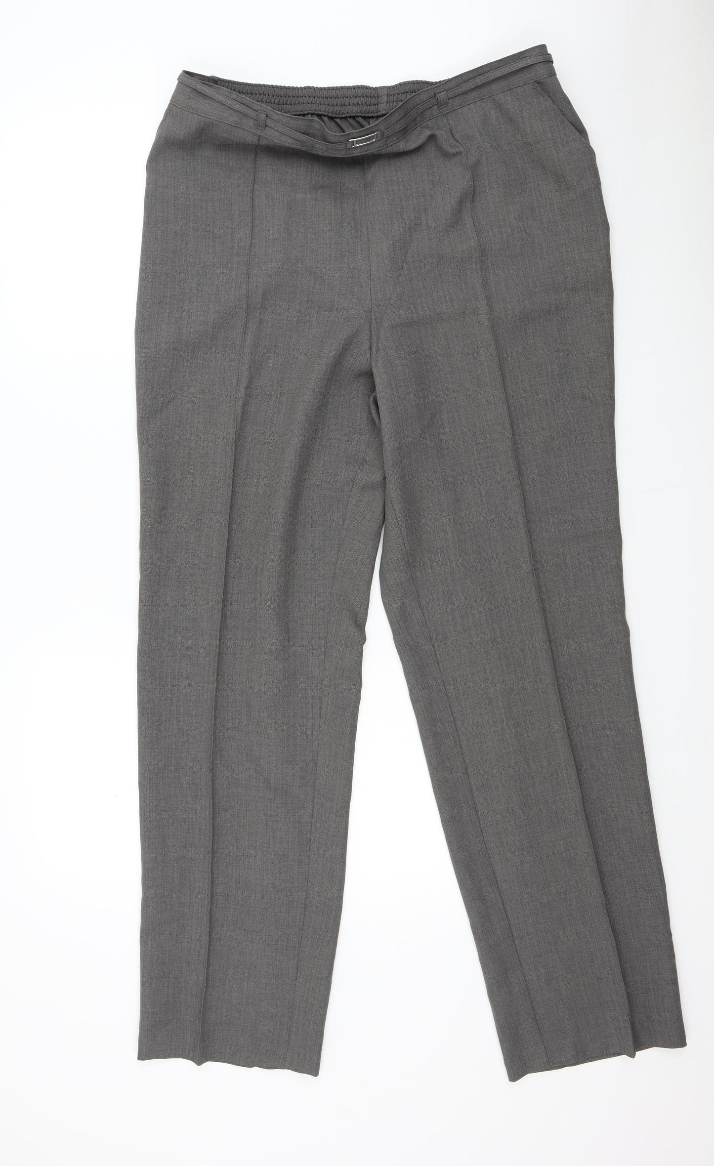 Marks and Spencer Womens Grey   Trousers  Size 16 L32 in