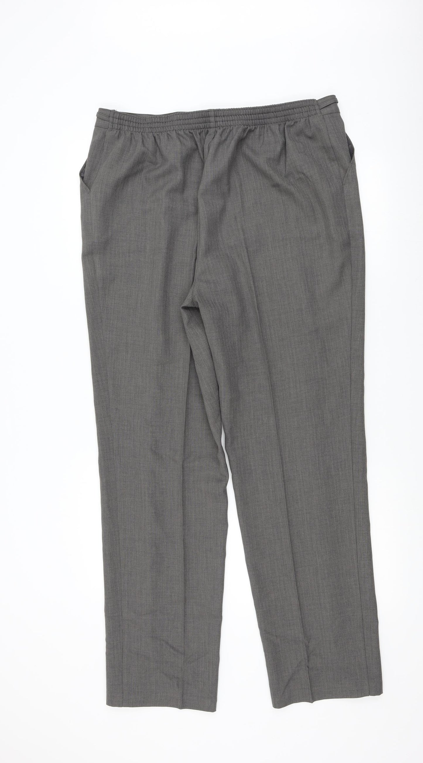 Marks and Spencer Womens Grey   Trousers  Size 16 L32 in