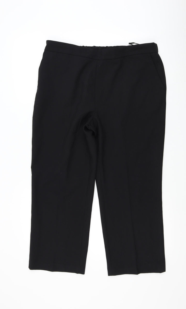Bonmarché Womens Black Trousers Size 16 L25 in