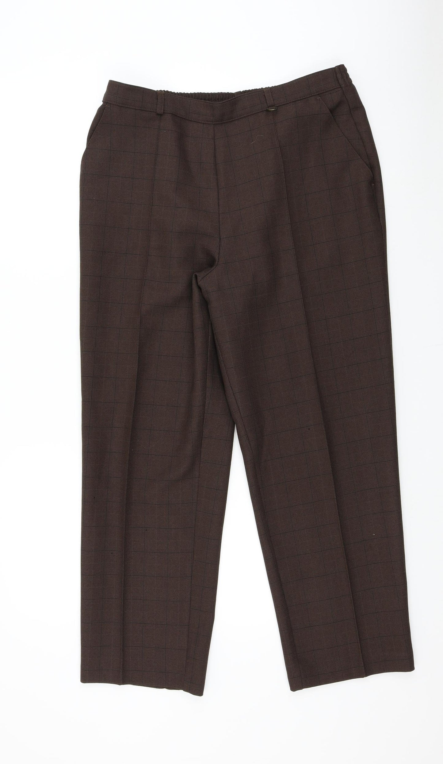 Marks and Spencer Womens Brown   Trousers  Size 14 L27 in