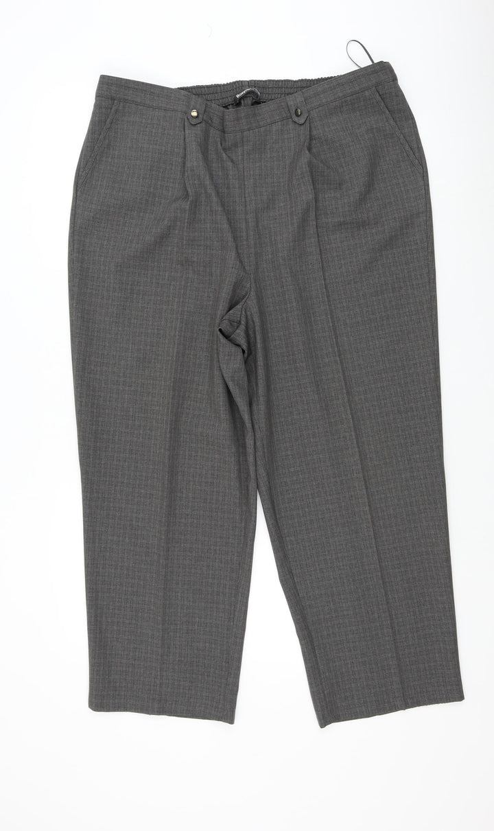 Bonmarché Womens Grey Trousers Size 18 L26 in