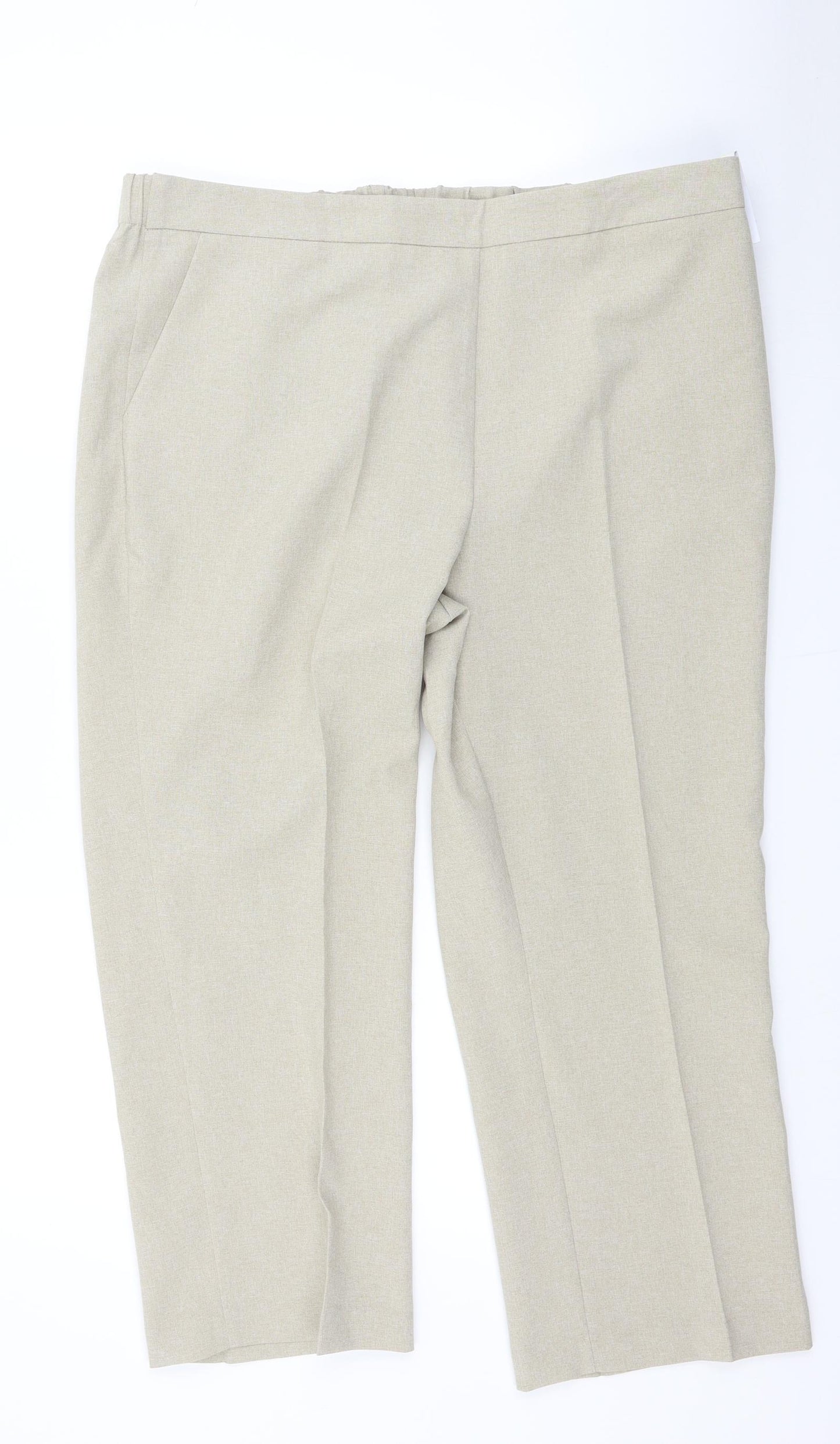 Bonmarché Womens Beige   Trousers  Size 18 L25.5 in