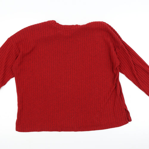 Primark Womens Red   Pullover Jumper Size S