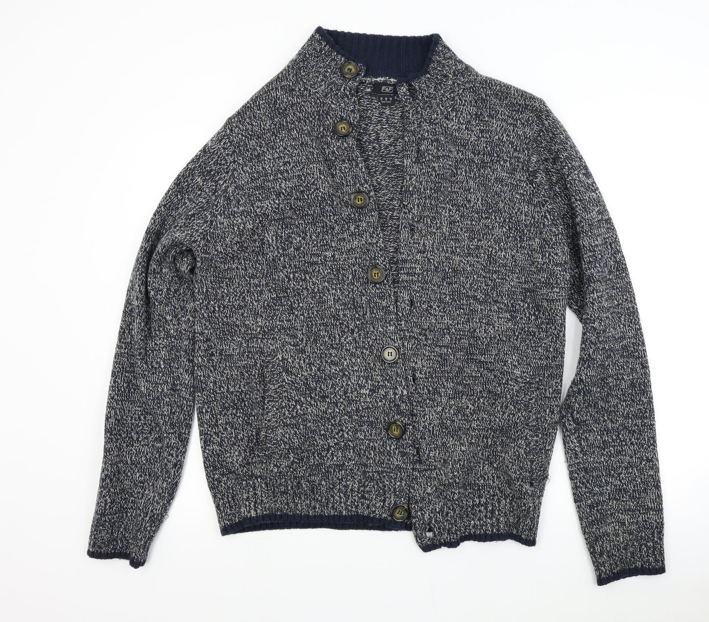 F&F Mens Blue   Cardigan Jumper Size M