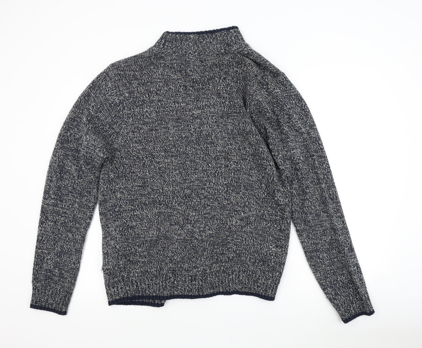 F&F Mens Blue   Cardigan Jumper Size M