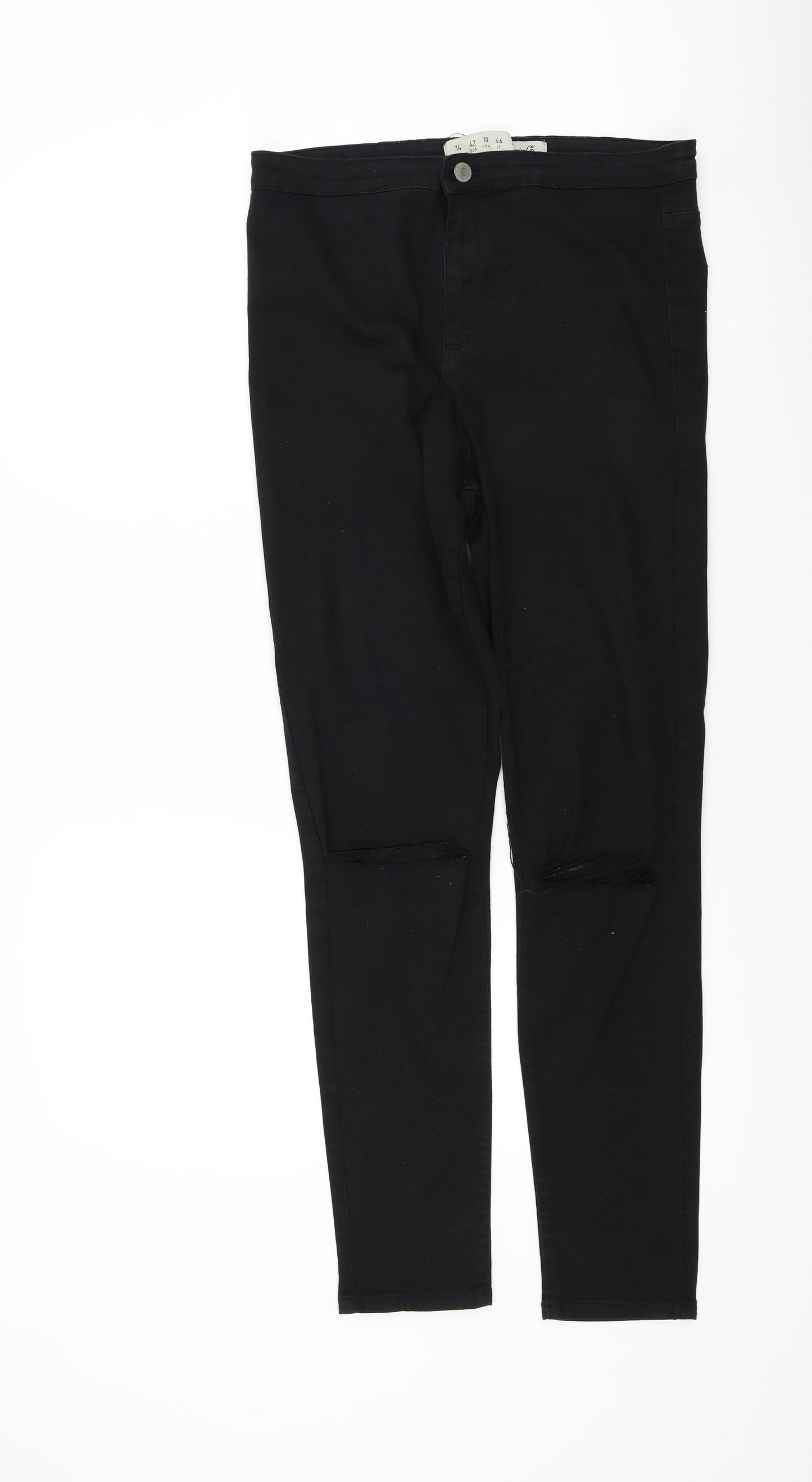denim & co Womens Black   Skinny Jeans Size 14 L29.5 in