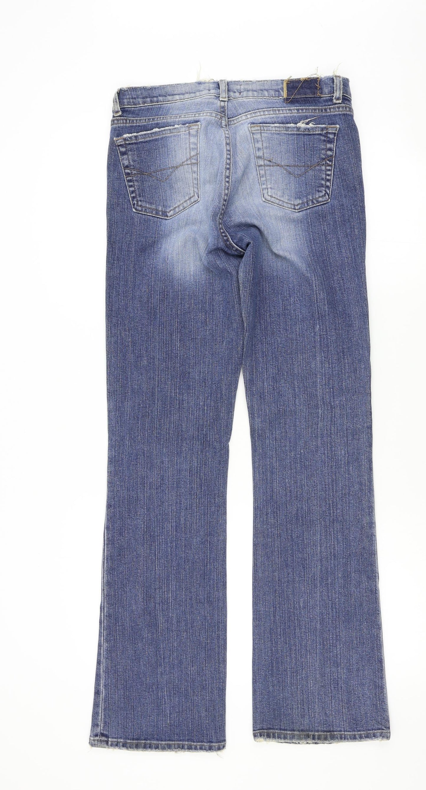 River Island Womens Blue   Bootcut Jeans Size 12 L32 in