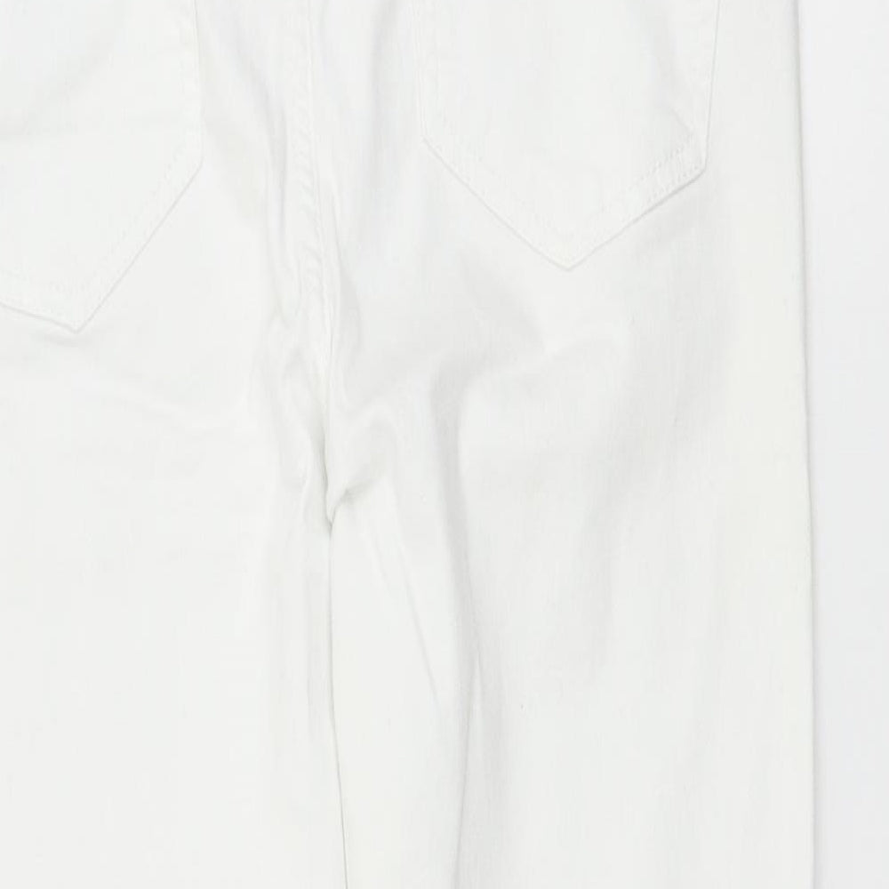 George Womens White   Tapered Jeans Size 10 L24 in