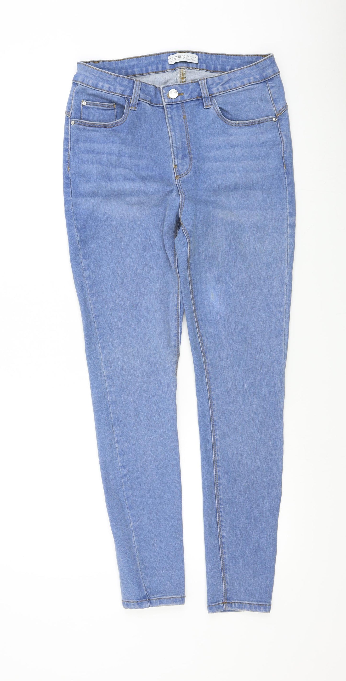 denim & co Womens Blue   Skinny Jeans Size 14 L29 in