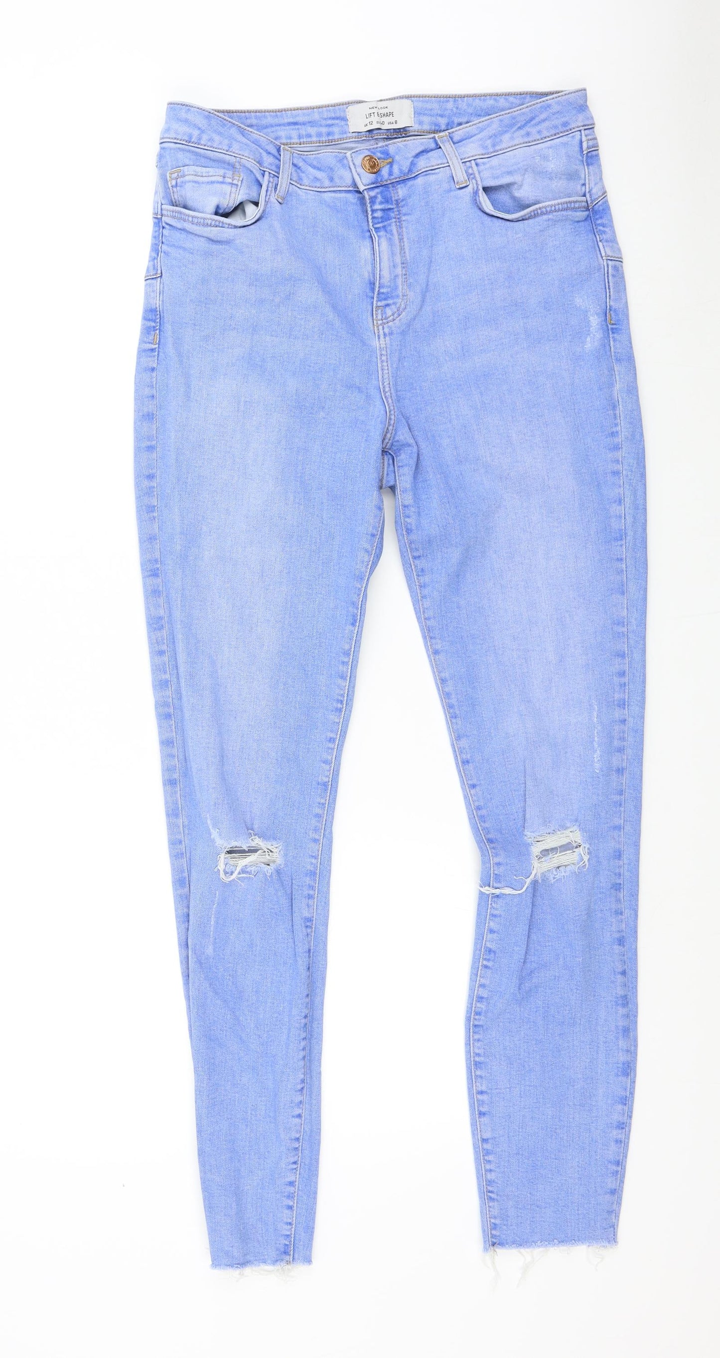 New Look Womens Blue   Skinny Jeans Size 12 L29 in
