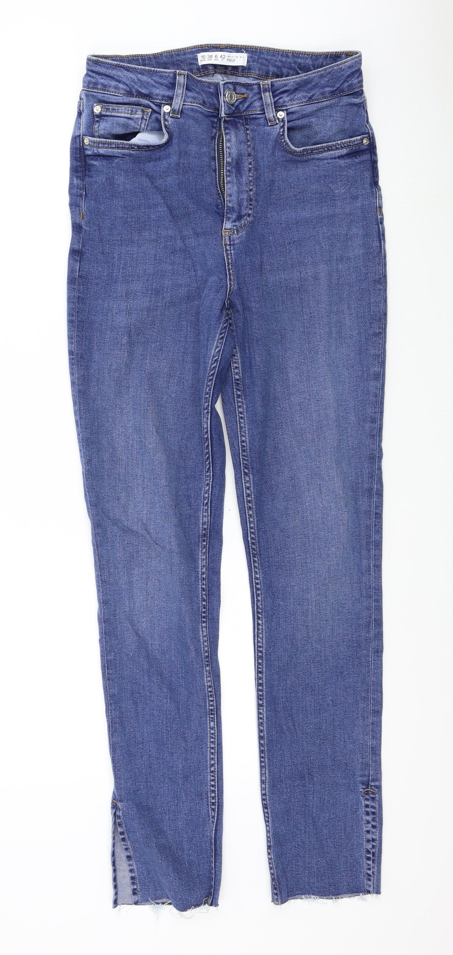 denim &co Womens Black   Skinny Jeans Size 10 L29 in