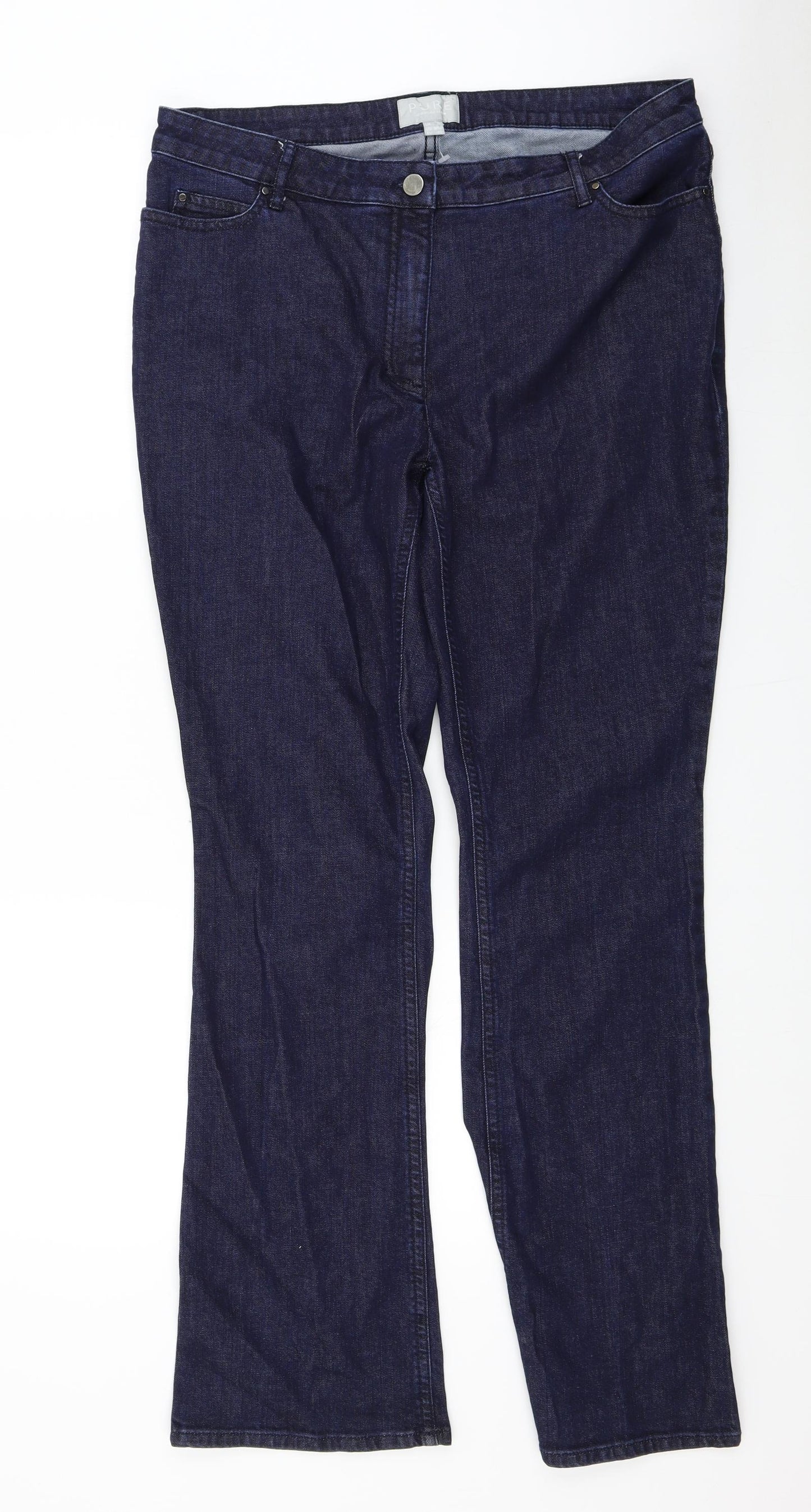 PURE Collection Womens Black   Bootcut Jeans Size 14 L31.5 in