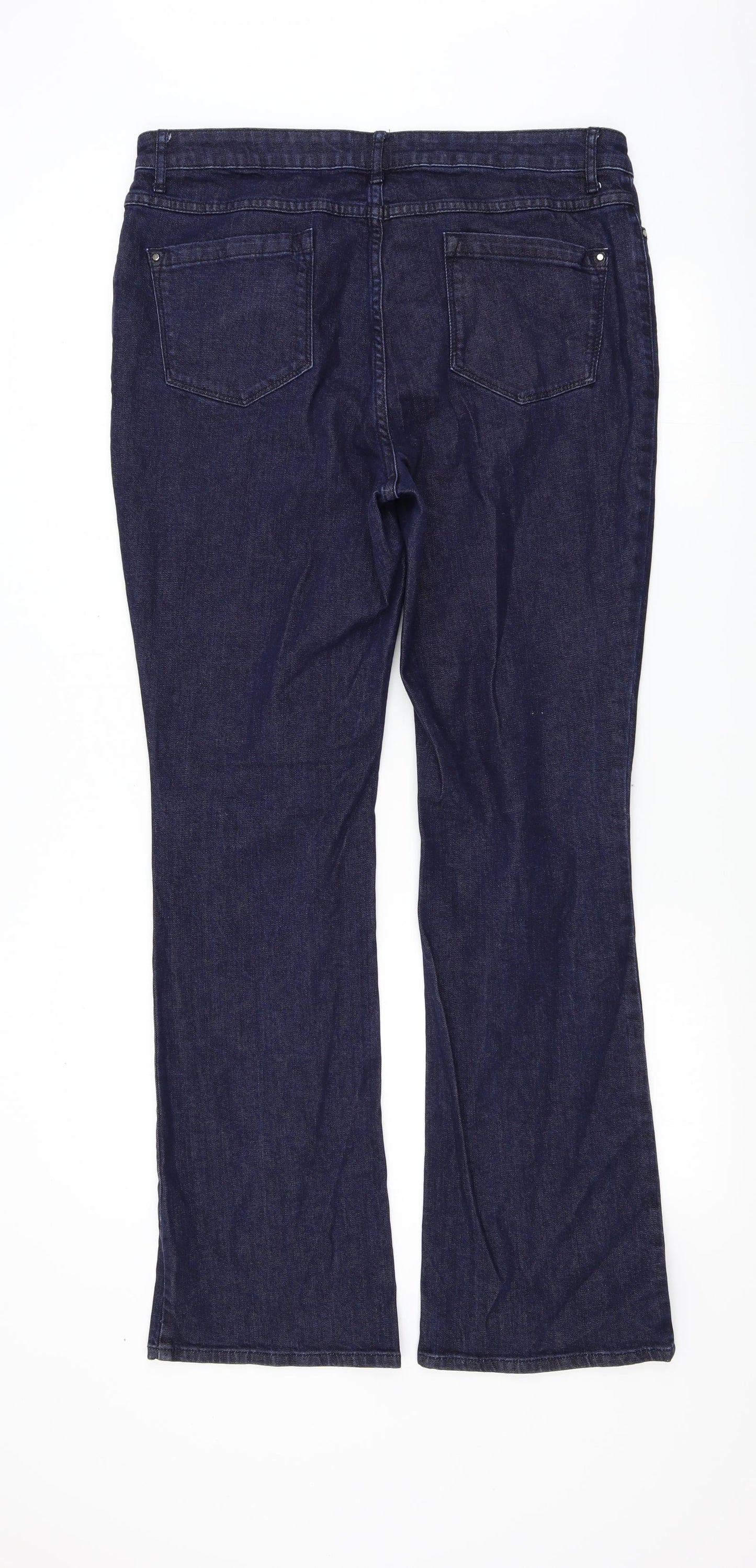 PURE Collection Womens Black   Bootcut Jeans Size 14 L31.5 in