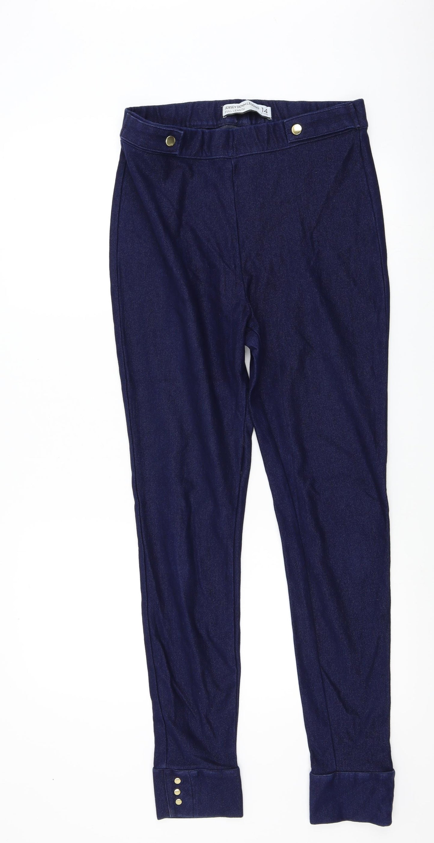 NEXT Womens Blue   Harem Trousers Size 14 L31 in