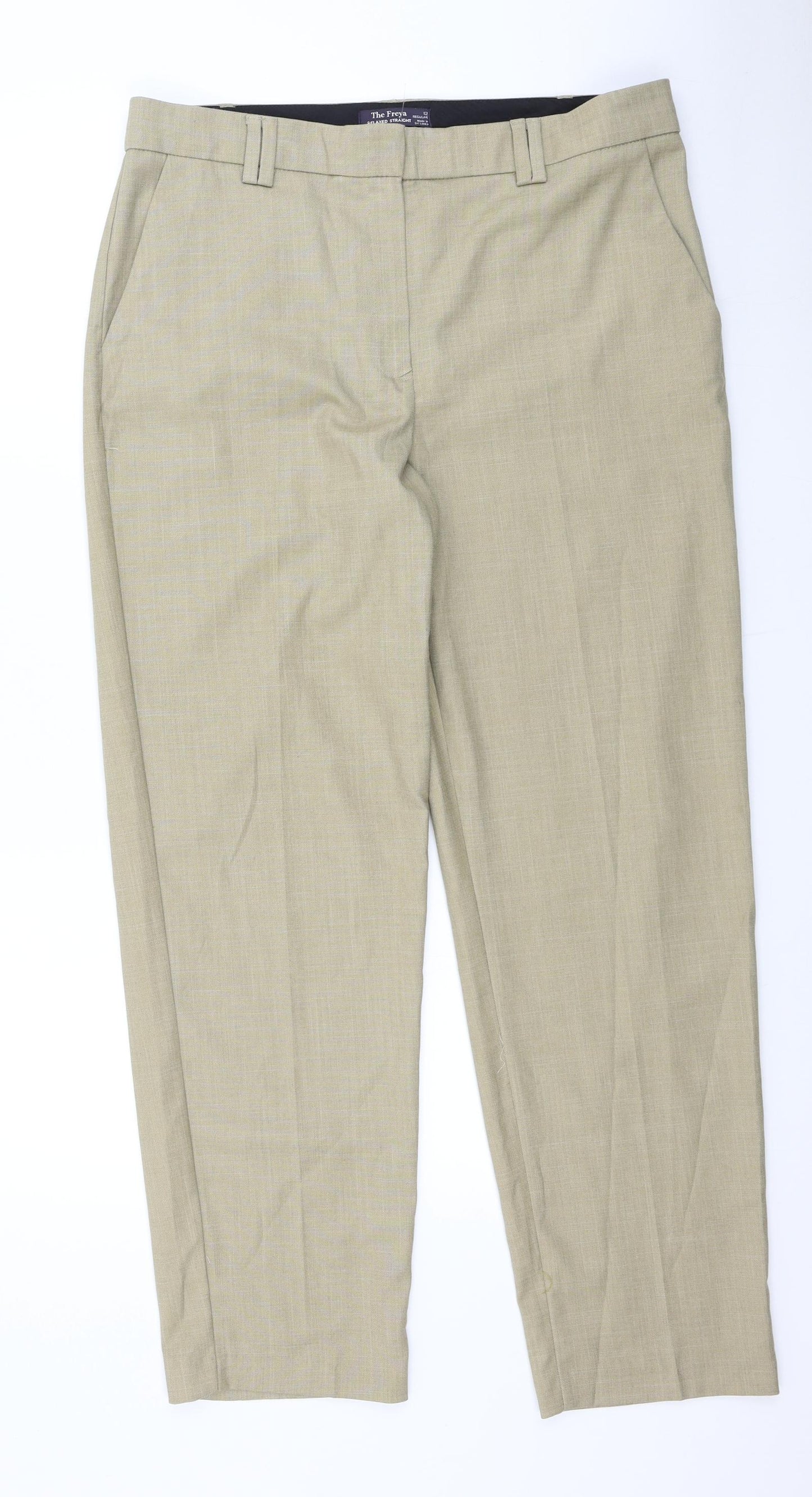 Marks and Spencer Womens Beige   Trousers  Size 12 L30 in