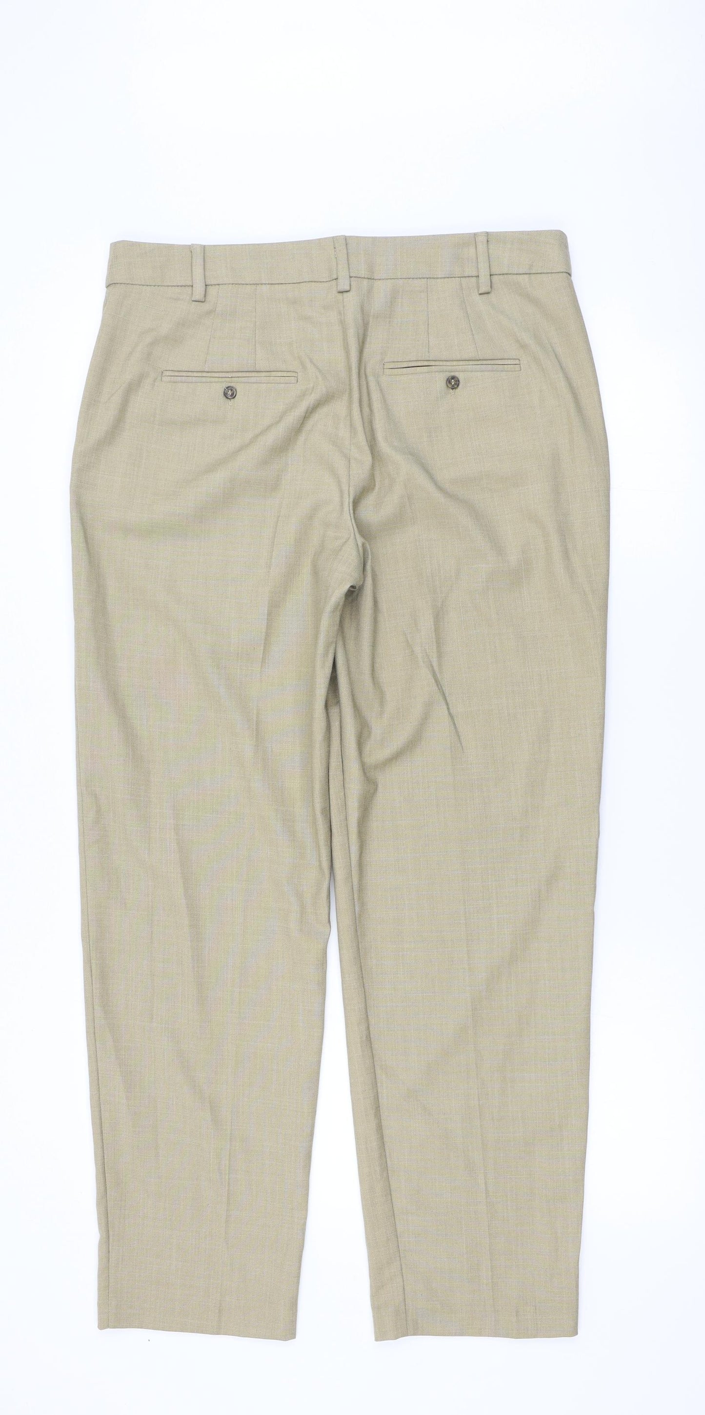 Marks and Spencer Womens Beige   Trousers  Size 12 L30 in