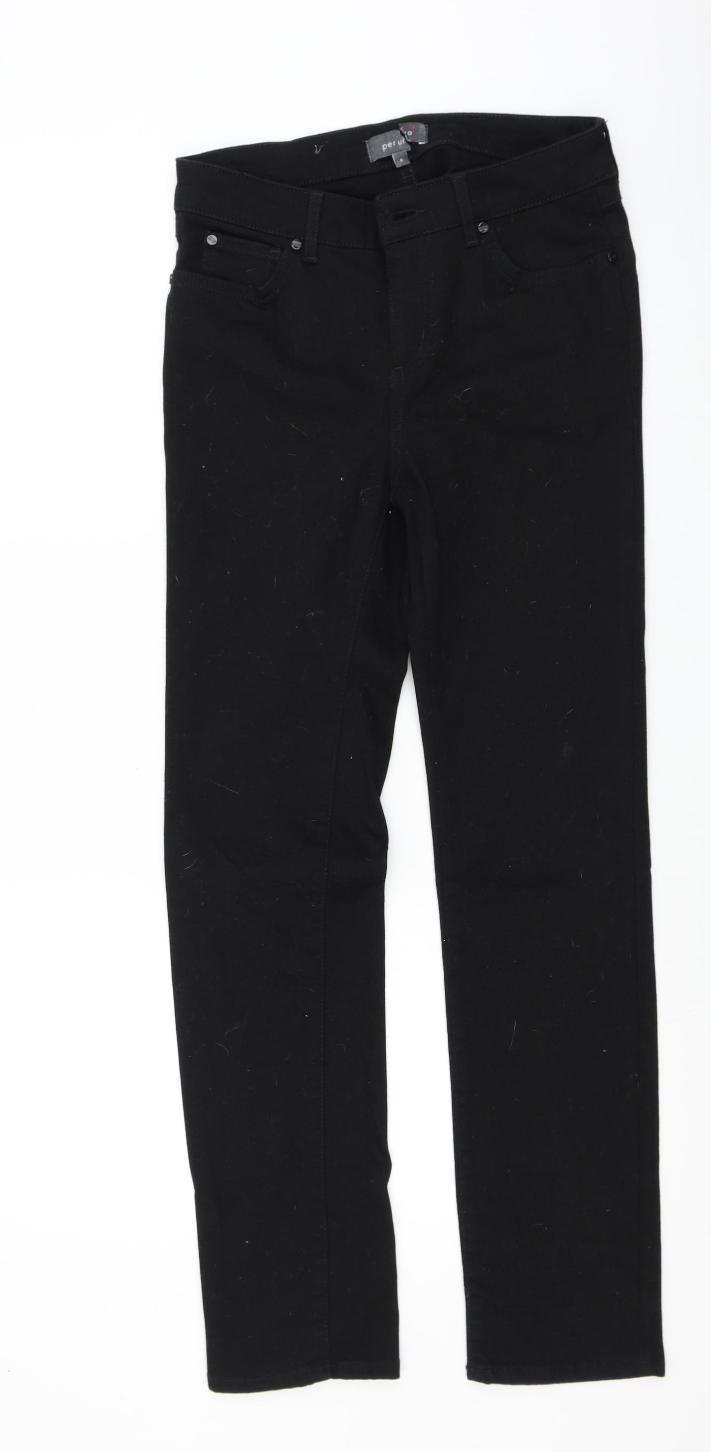 Marks and Spencer Womens Black   Straight Jeans Size 8 L30 in