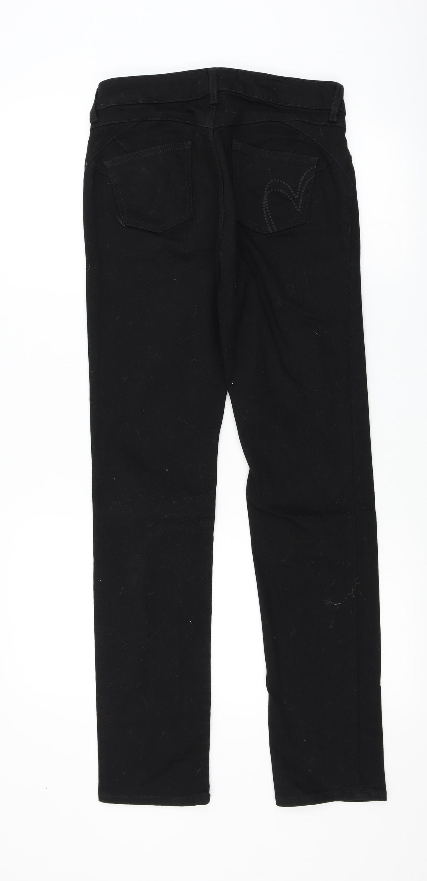 Marks and Spencer Womens Black   Straight Jeans Size 8 L30 in