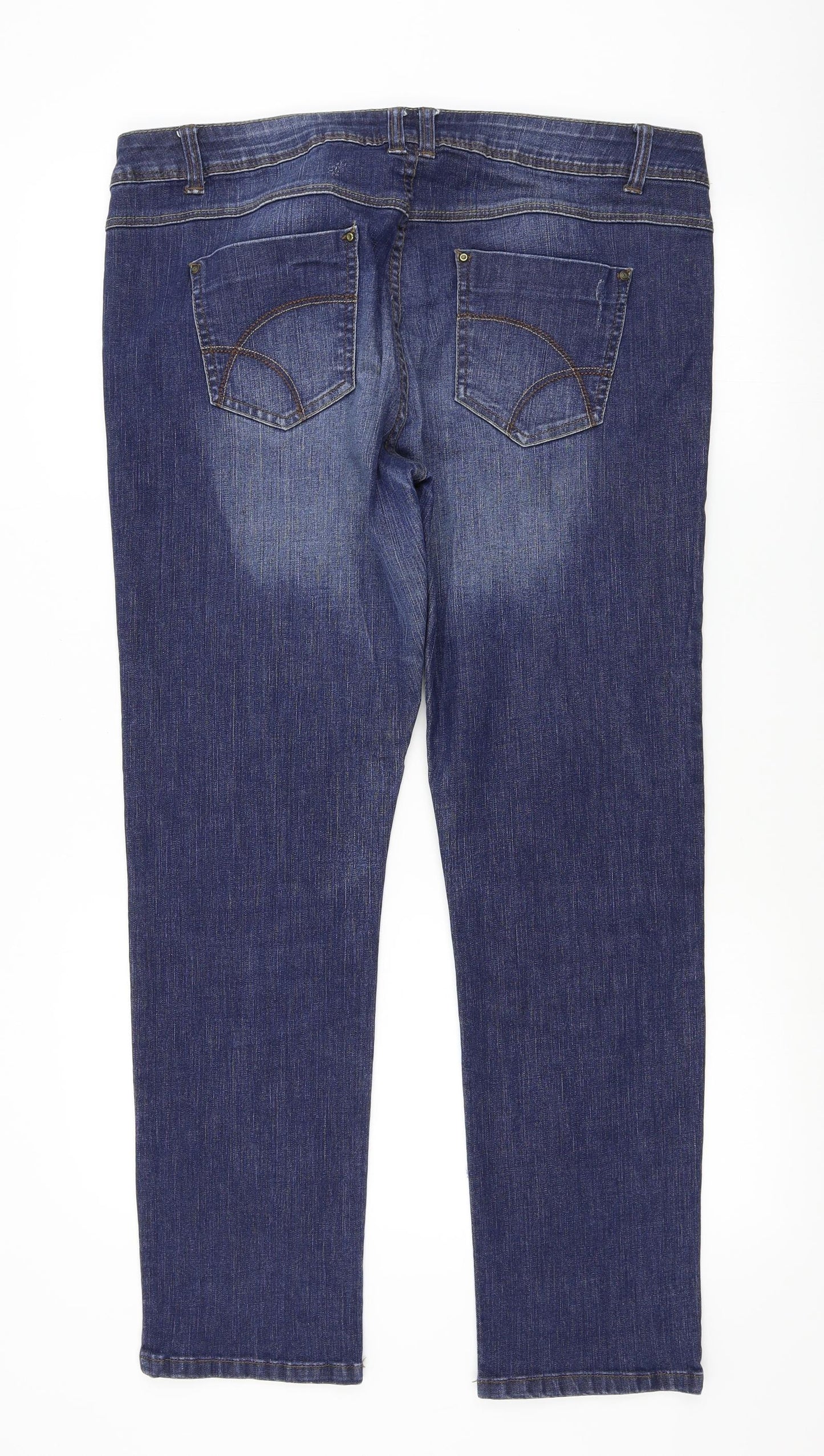 George Womens Blue   Straight Jeans Size 18 L30 in