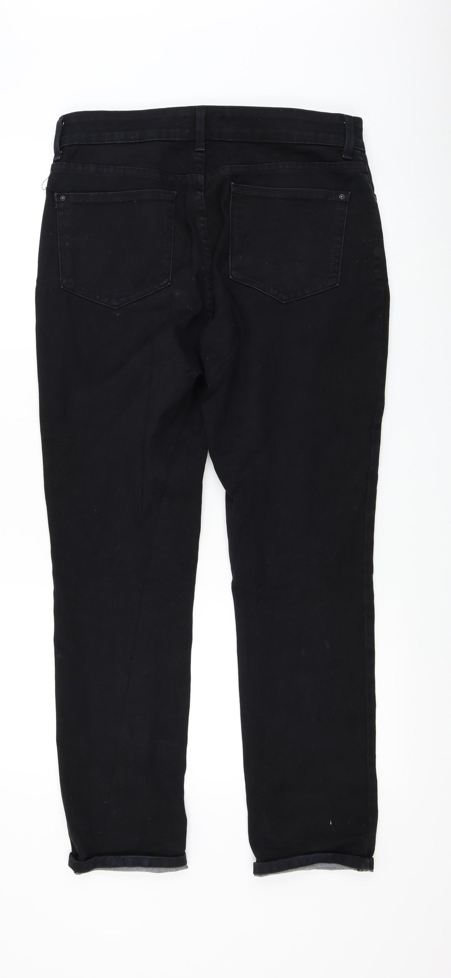 yndj Womens Black   Straight Jeans Size 14 L29 in