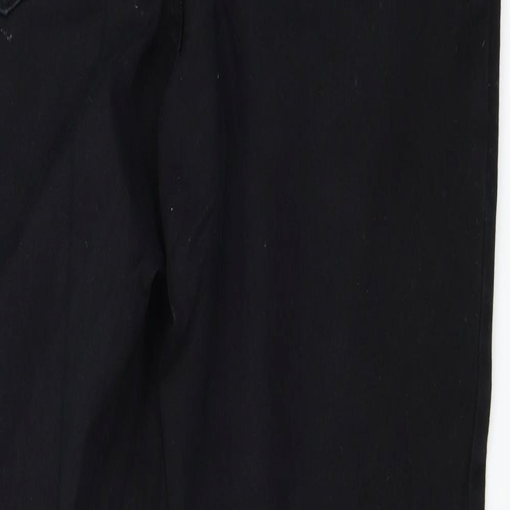 yndj Womens Black   Straight Jeans Size 14 L29 in