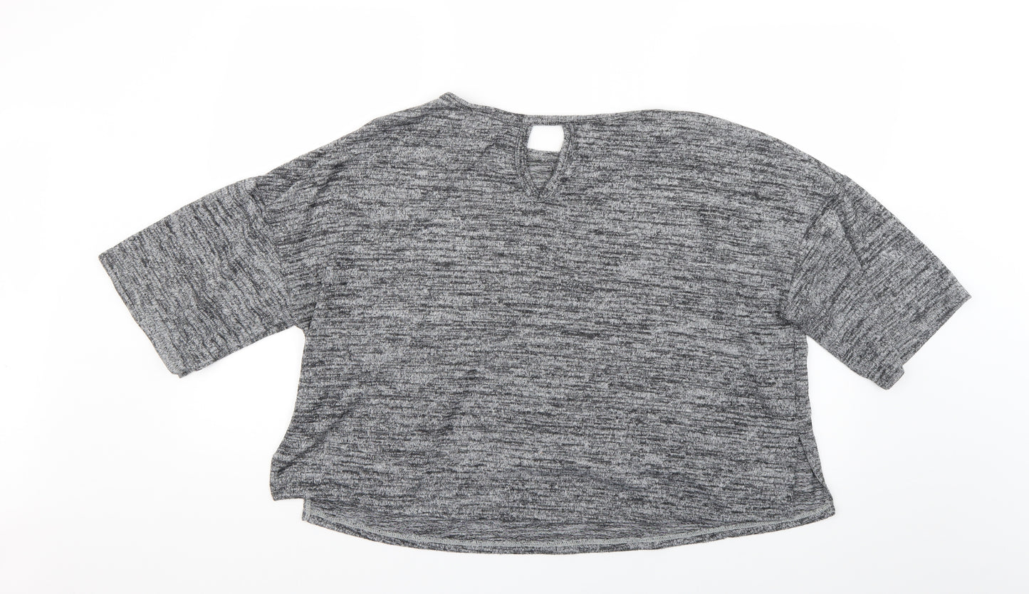 River Island Womens Grey   Basic T-Shirt Size M