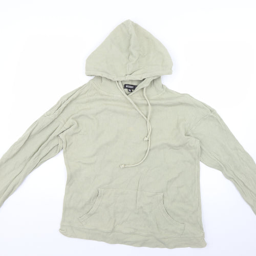 Missguided Womens Green   Pullover Hoodie Size 10