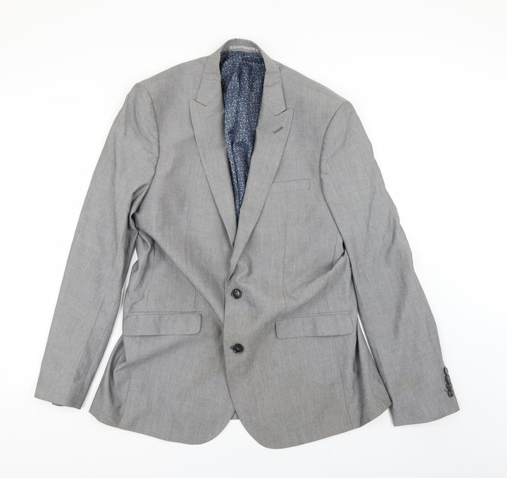 Cedar Wood State Mens Grey   Jacket Suit Jacket Size 40