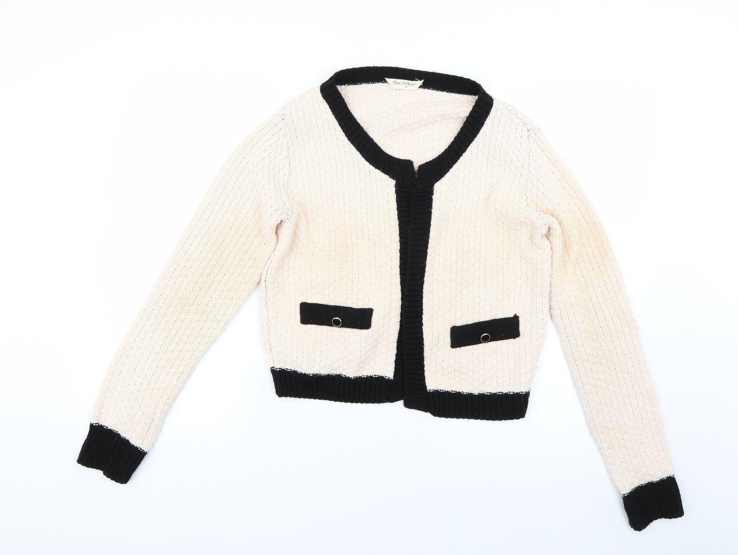 Miss Selfridge Womens Beige   Cardigan Jumper Size 10