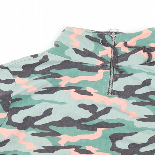 George Womens Multicoloured Camouflage  Pullover Jumper Size 12