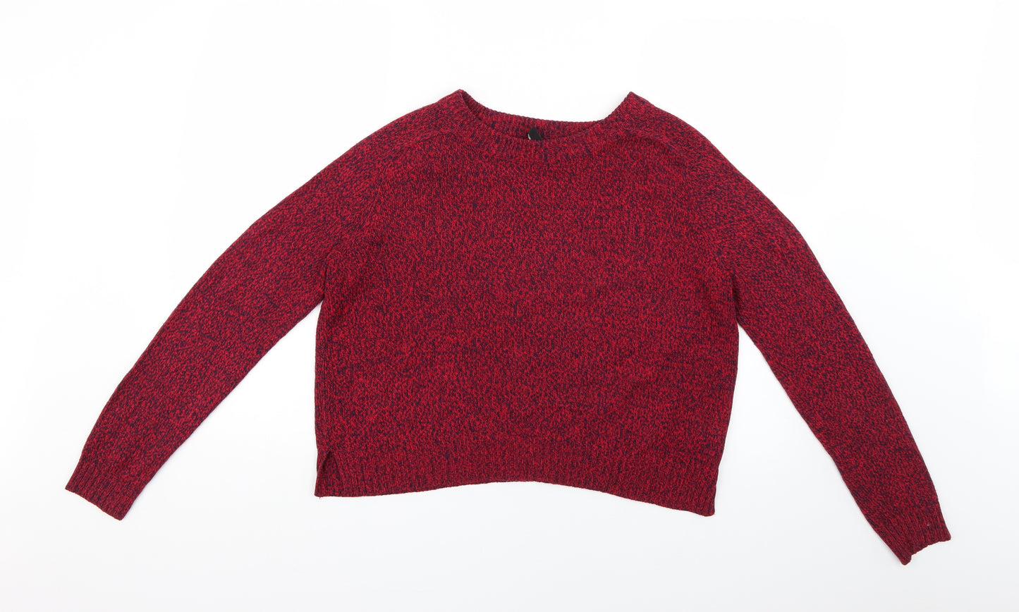 H&M Womens Red   Pullover Jumper Size S