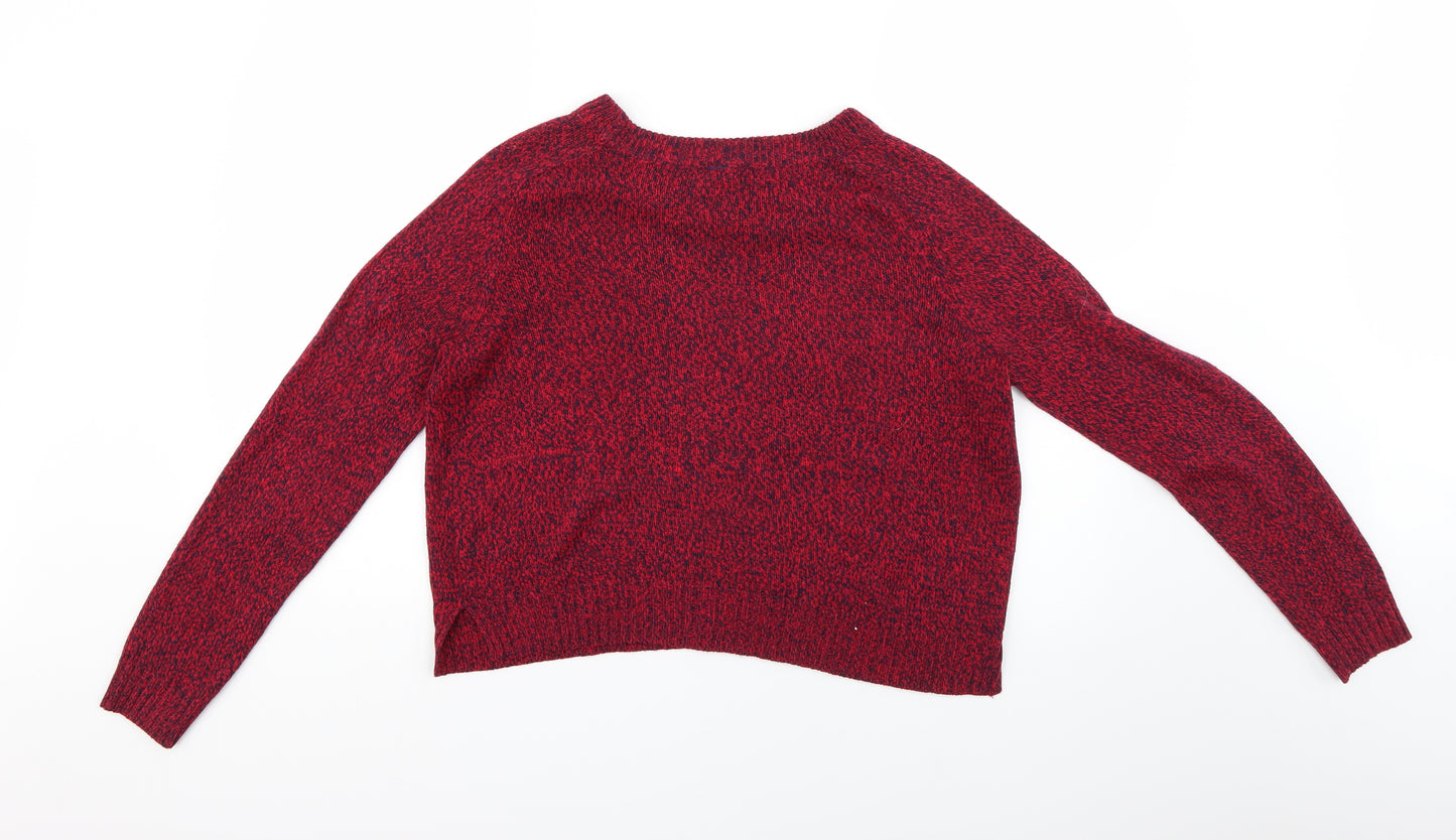 H&M Womens Red   Pullover Jumper Size S