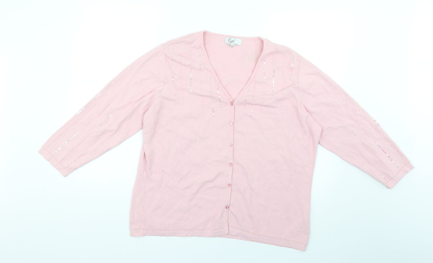 klass collection Womens Pink   Cardigan Jumper Size 2XL