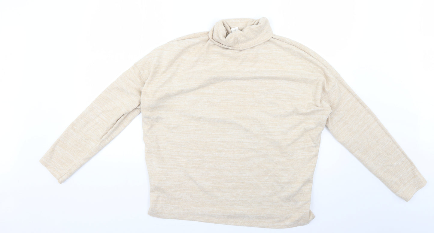 H&M Womens Beige   Pullover Jumper Size M