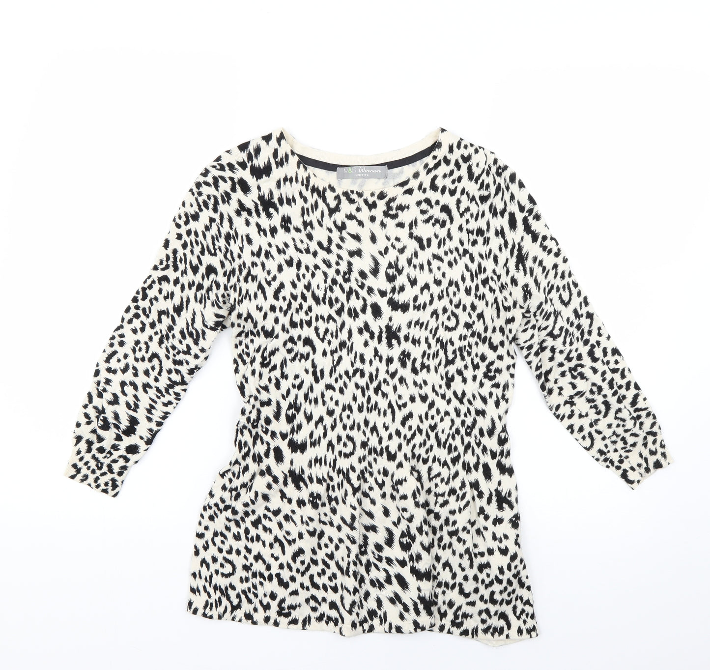 Marks and Spencer Womens Multicoloured Animal Print  Pullover Jumper Size 12