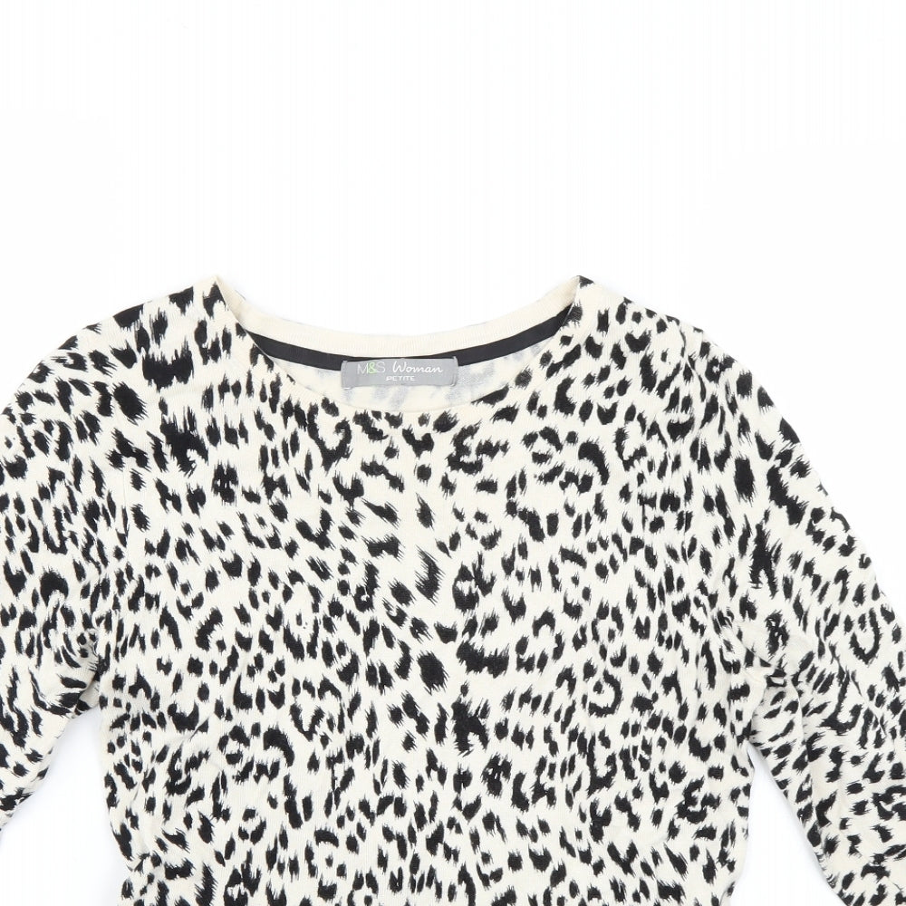 Marks and Spencer Womens Multicoloured Animal Print  Pullover Jumper Size 12