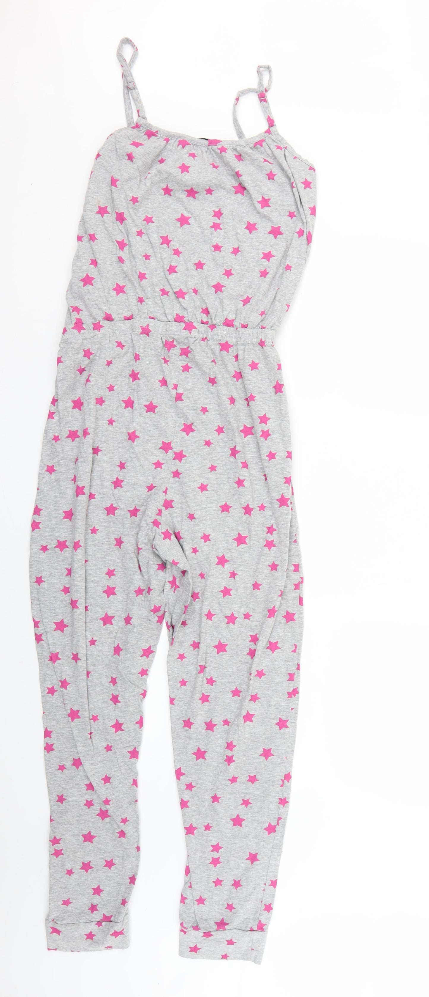 Avon Womens Grey Geometric  Jumpsuit One-Piece Size 12