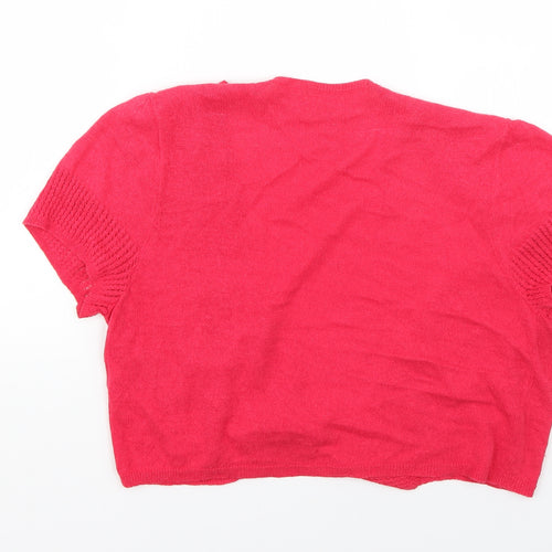 Marks and Spencer Womens Pink   Cardigan Jumper Size 14