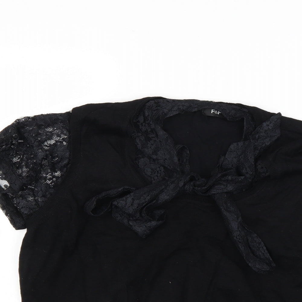 F&F Womens Black   Pullover Jumper Size 20