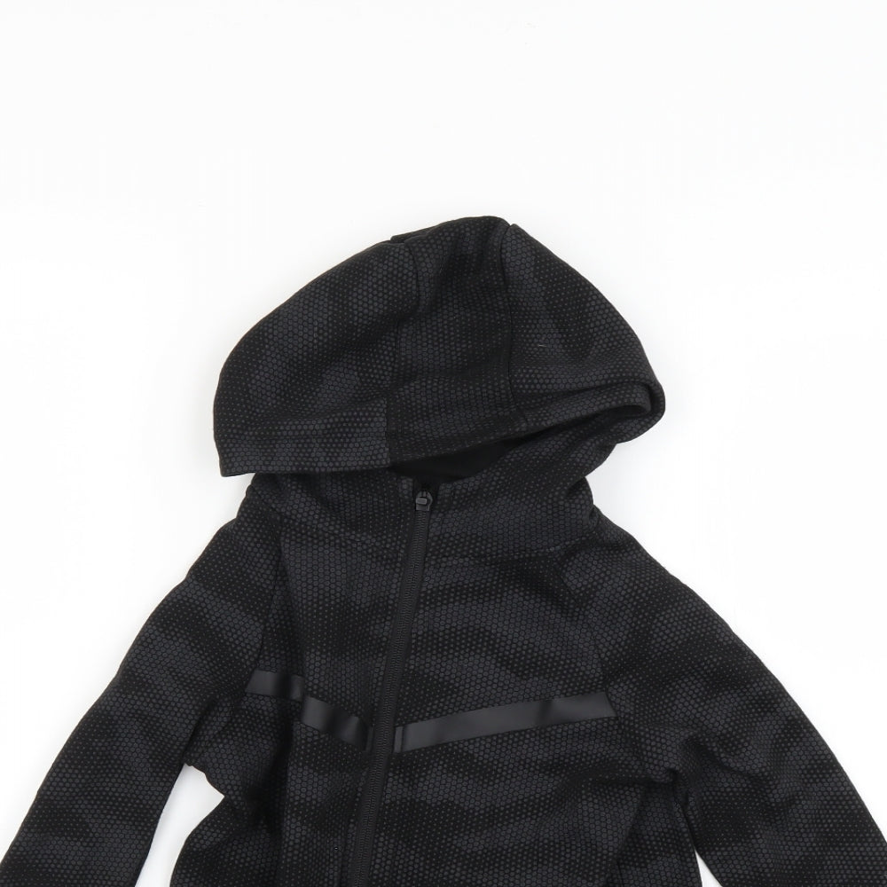 Primark Boys Black   Full Zip Hoodie Size 8-9 Years