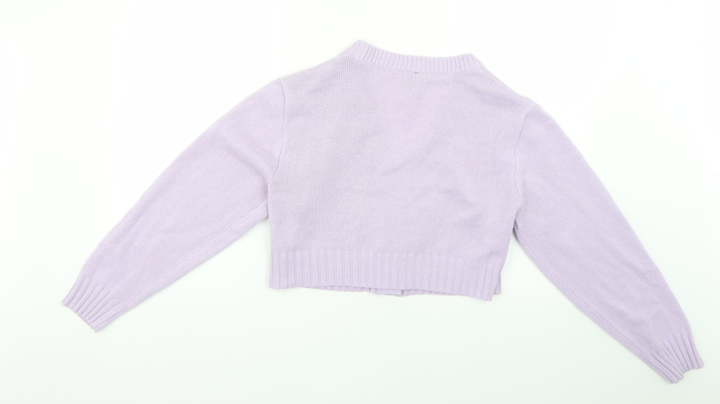 H&M Womens Purple   Cardigan Jumper Size S