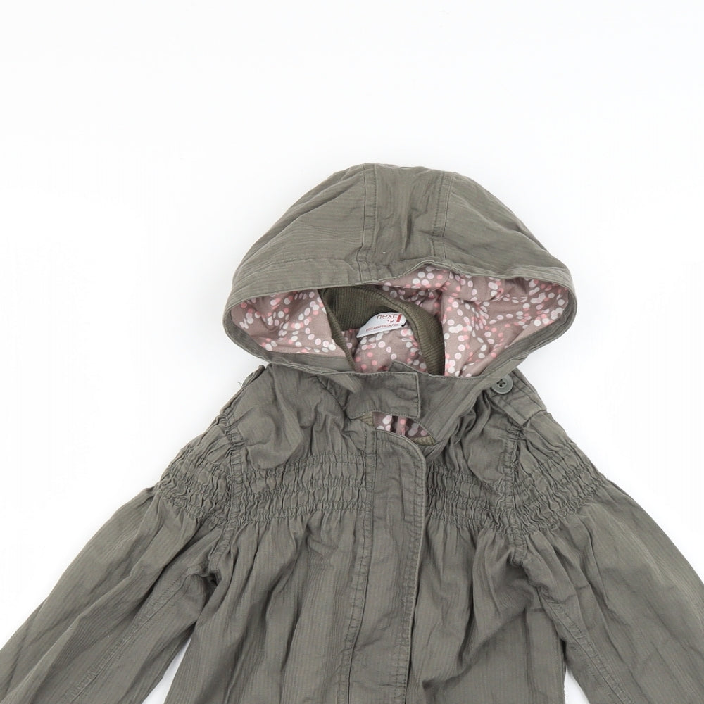 NEXT Girls Green    Coat Size 7-8 Years