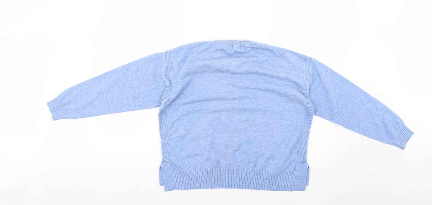 Nutmeg Womens Blue   Pullover Jumper Size 14