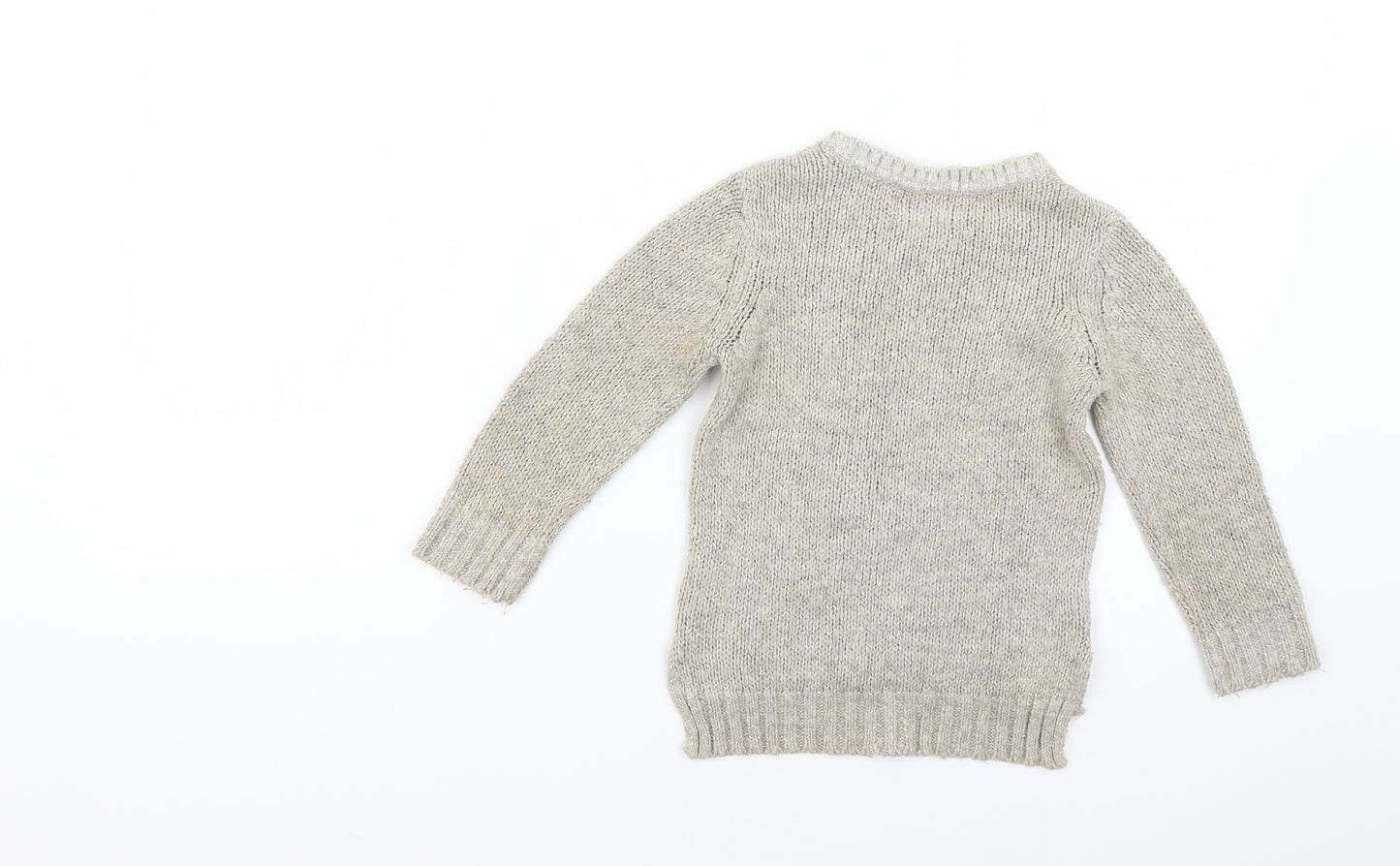 NEXT Girls Beige   Pullover Jumper Size 3 Years