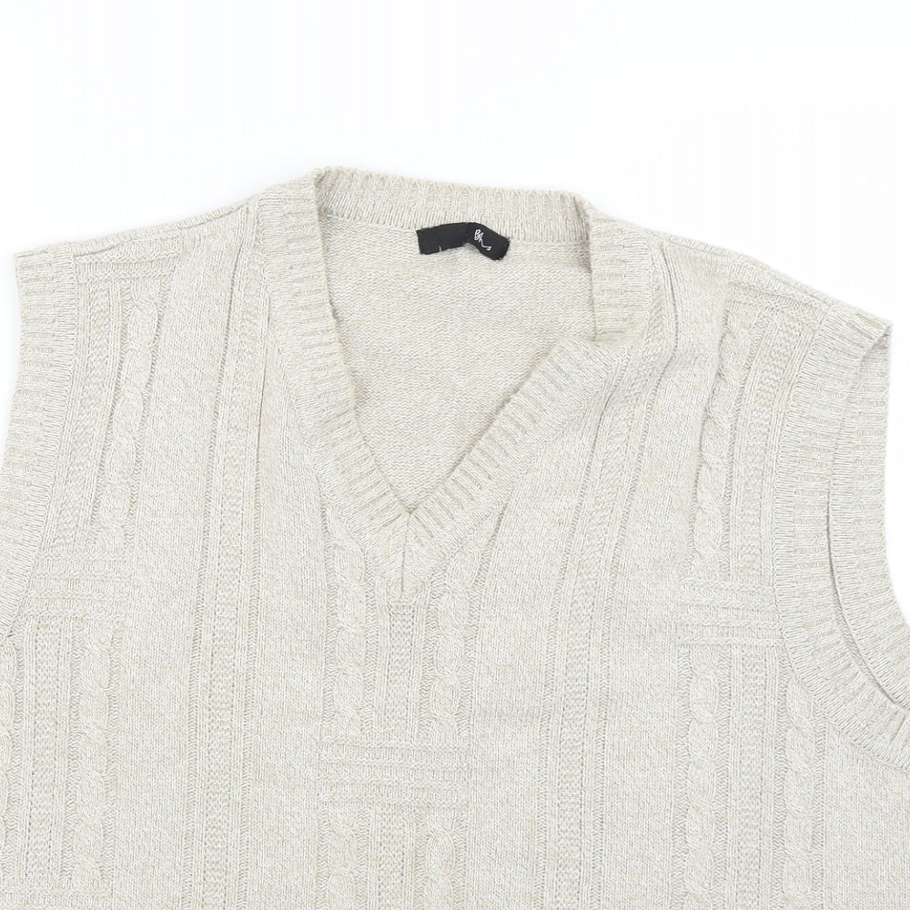 BHS Mens Beige   Pullover Jumper Size XL