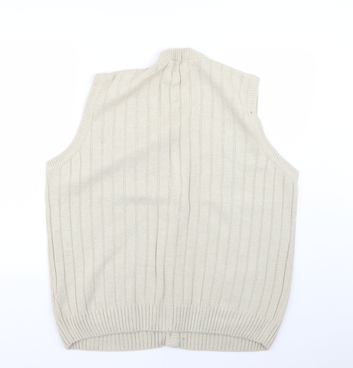 BHS Mens Beige   Cardigan Jumper Size L