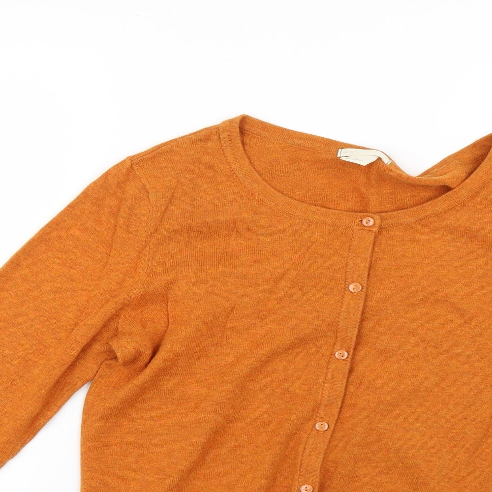 H&M Womens Orange   Cardigan Jumper Size M